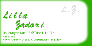 lilla zadori business card